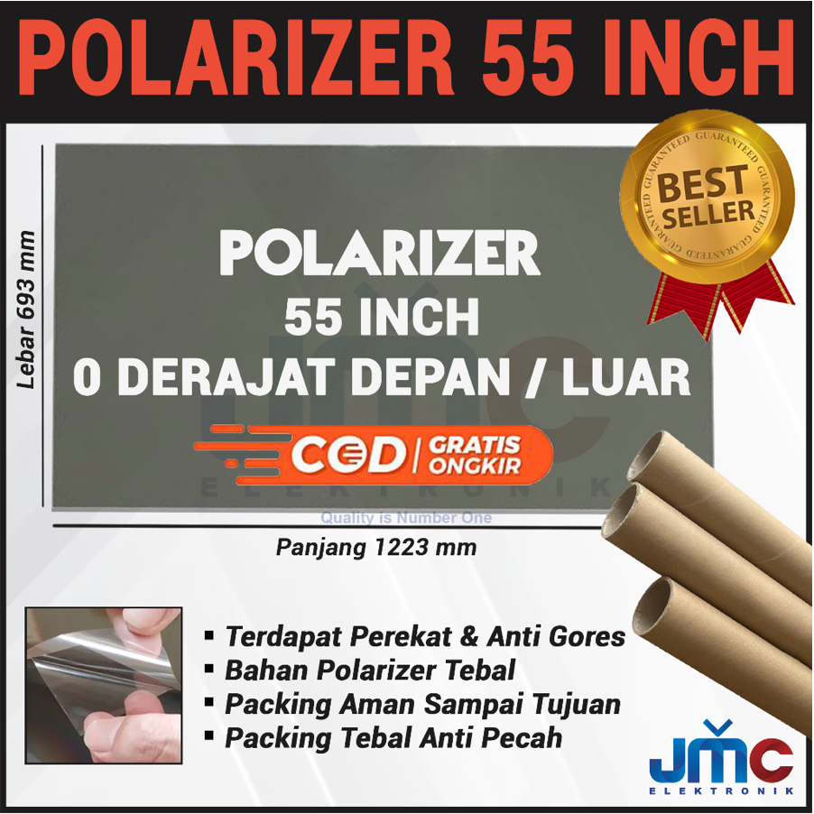 Jual POLARIZER LCD LED 55 INCH 0 DERAJAT BAGIAN LUAR POLARIS LCD 55INC ...