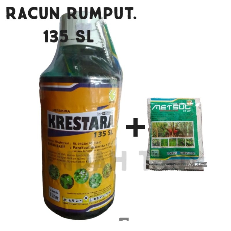 Jual Racun Rumput Krestara 135 Sl Herbisida Kontak 1 Liter Shopee