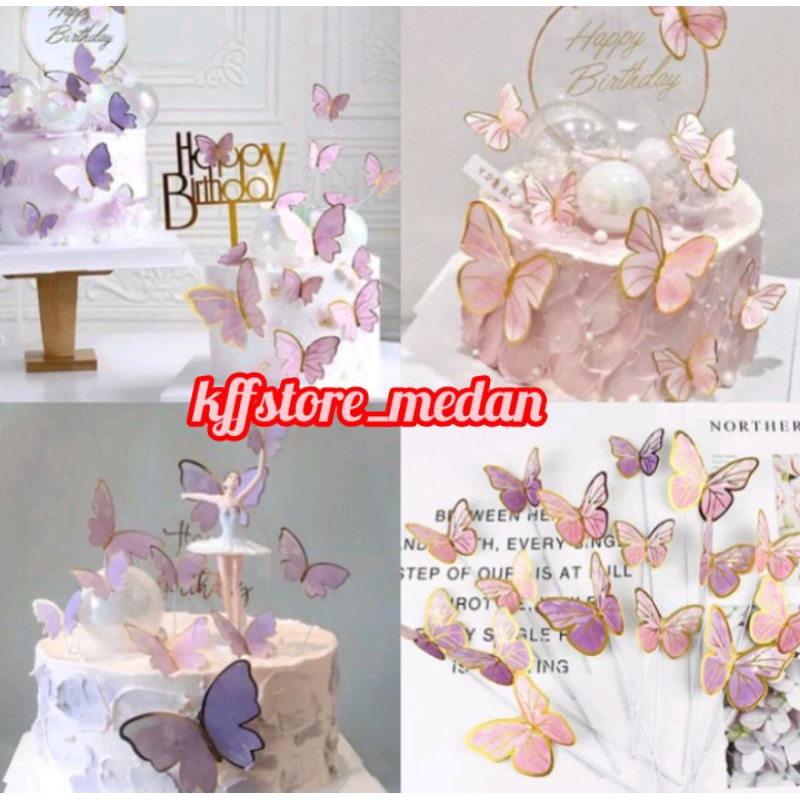 Jual Topper Kupu-Kupu Cantik Variant Warna (Per Lembar) | Shopee Indonesia