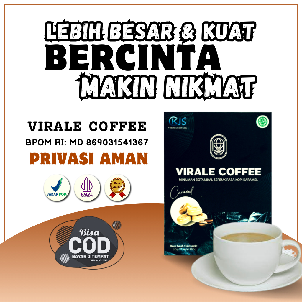 Jual Kopi Stamina Pria Kuat Tahan Lama Virale Coffee Original Suplemen Pria Dewasa Pembesar Mr P 1504