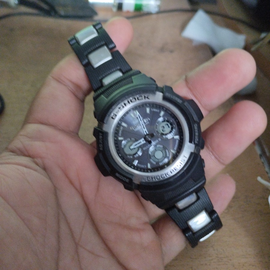 Jual G Shock AWG 100C 1A Tough Solar Multiband5 batangan original