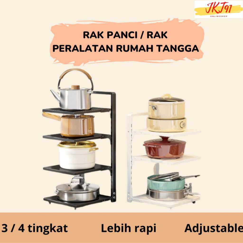 Jual Rak Panci Rak Peralatan Rumah Dapur Susun Bawah Wastafel Rak ...