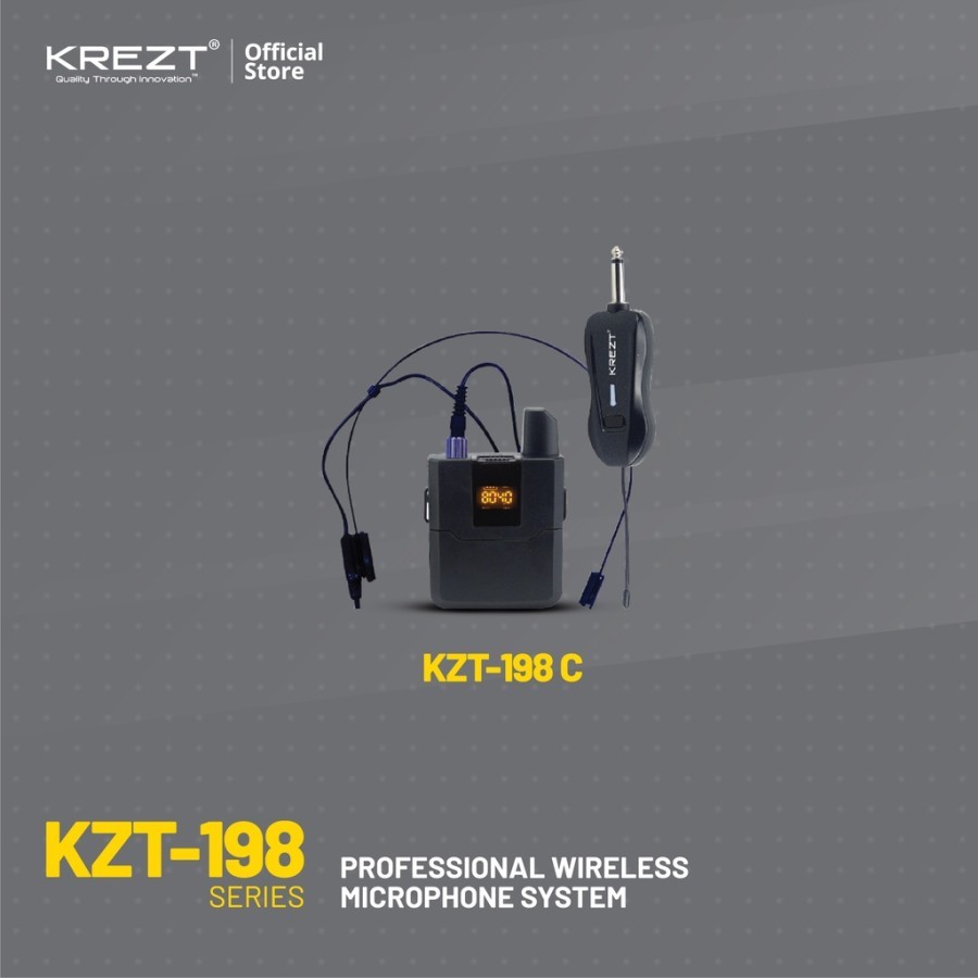 Jual Microphone Wireless Krezt Kzt C Uhf Shopee Indonesia