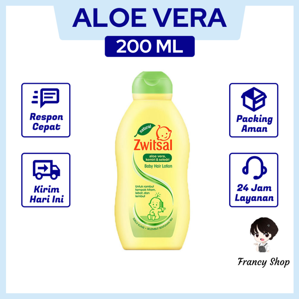 Jual Zwitsal Aloe Vera Baby Hair Lotion Perawatan Rambut Bayi 200 ml ...
