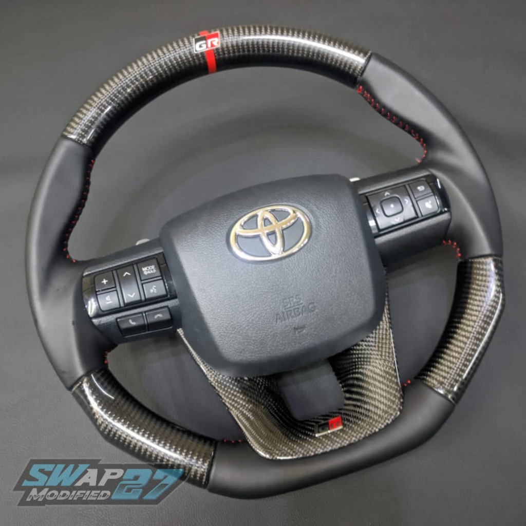 Jual setir stir steer steering wheel fortuner vrz gr 20162024 full set original custom carbon