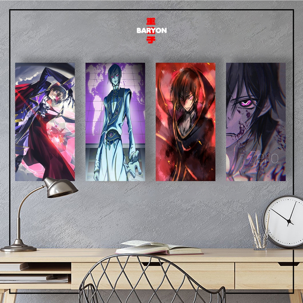 Jual BARYON Wall Decor CODE GEASS LELOUCH Hiasan Kamar Pajangan Poster ...