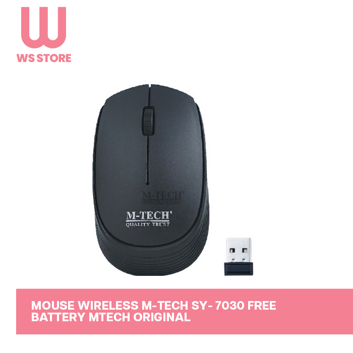 Jual Mouse Wireless M Tech SY 7030 Free Battery Mtech Original Shopee Indonesia