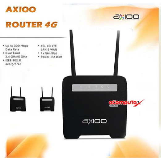 Jual AXIOO WIRELESS ROUTER 4G WIFI DUAL BAND 2.4 GHZ/5 GHZ - ORIGINAL ...