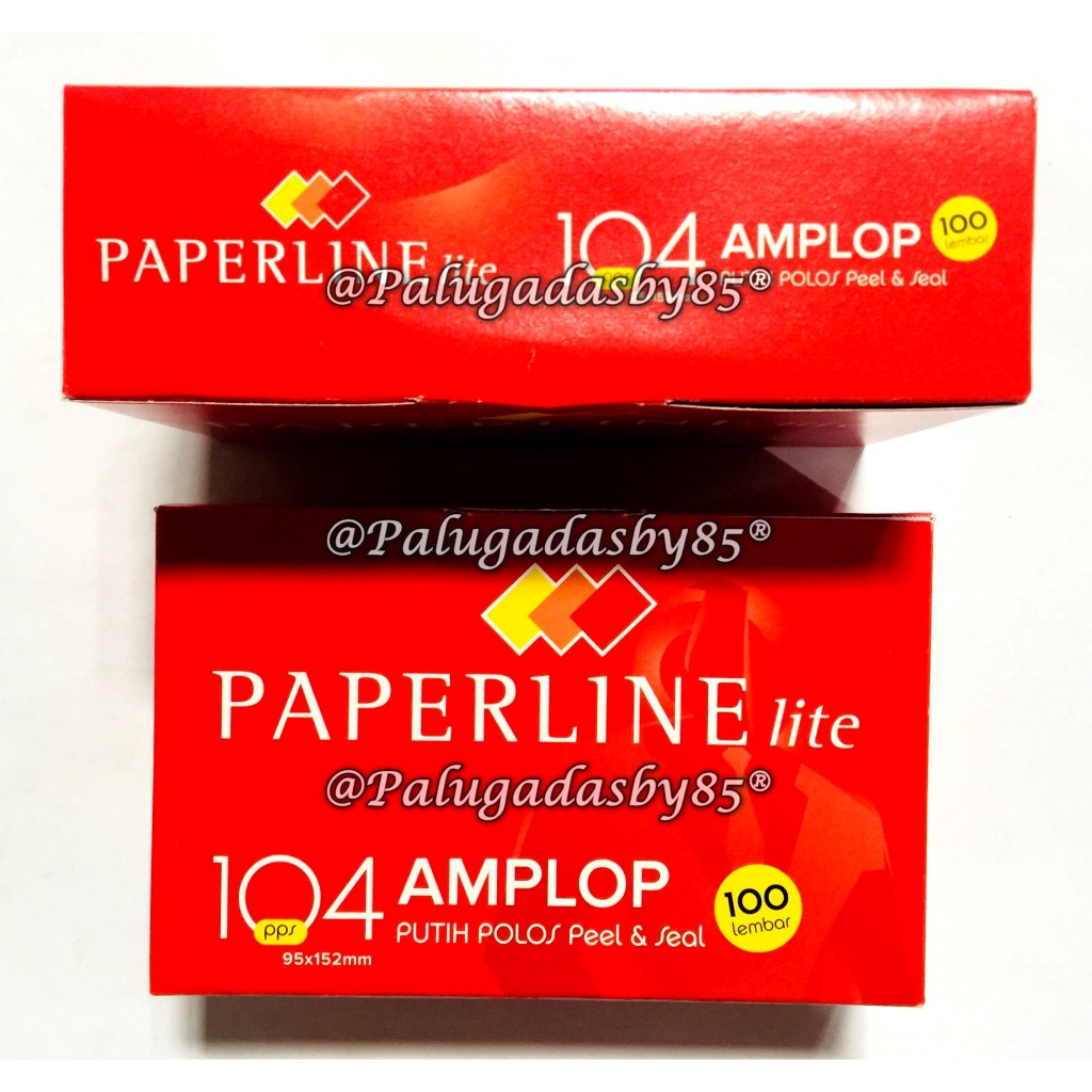Jual (1 Pak isi 100 Lembar) GROSIR Amplop PAPERLINE Lite 104 9.5 x 15.2 ...