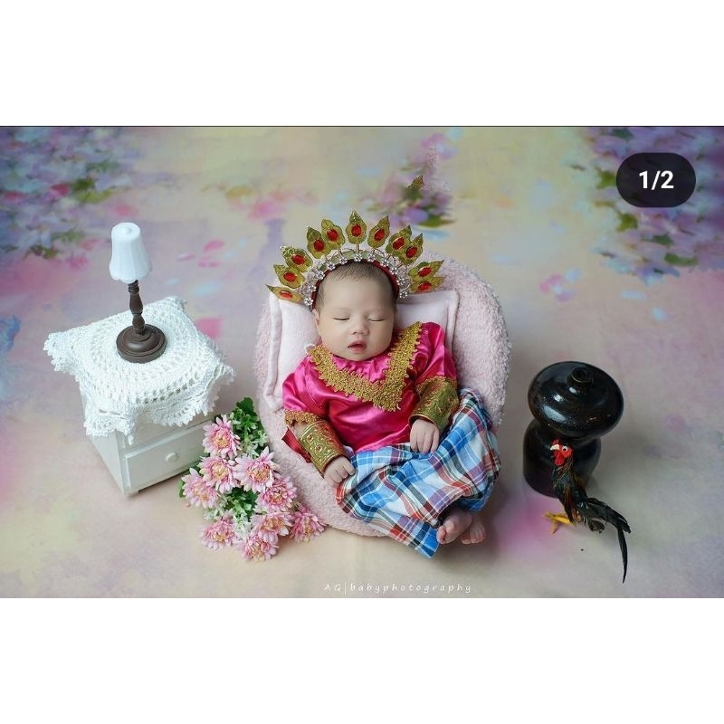 Jual EDIT FOTO BAYI NEW BORN "TEMA BAJU ADAT" | EDIT FOTO ALA ALA