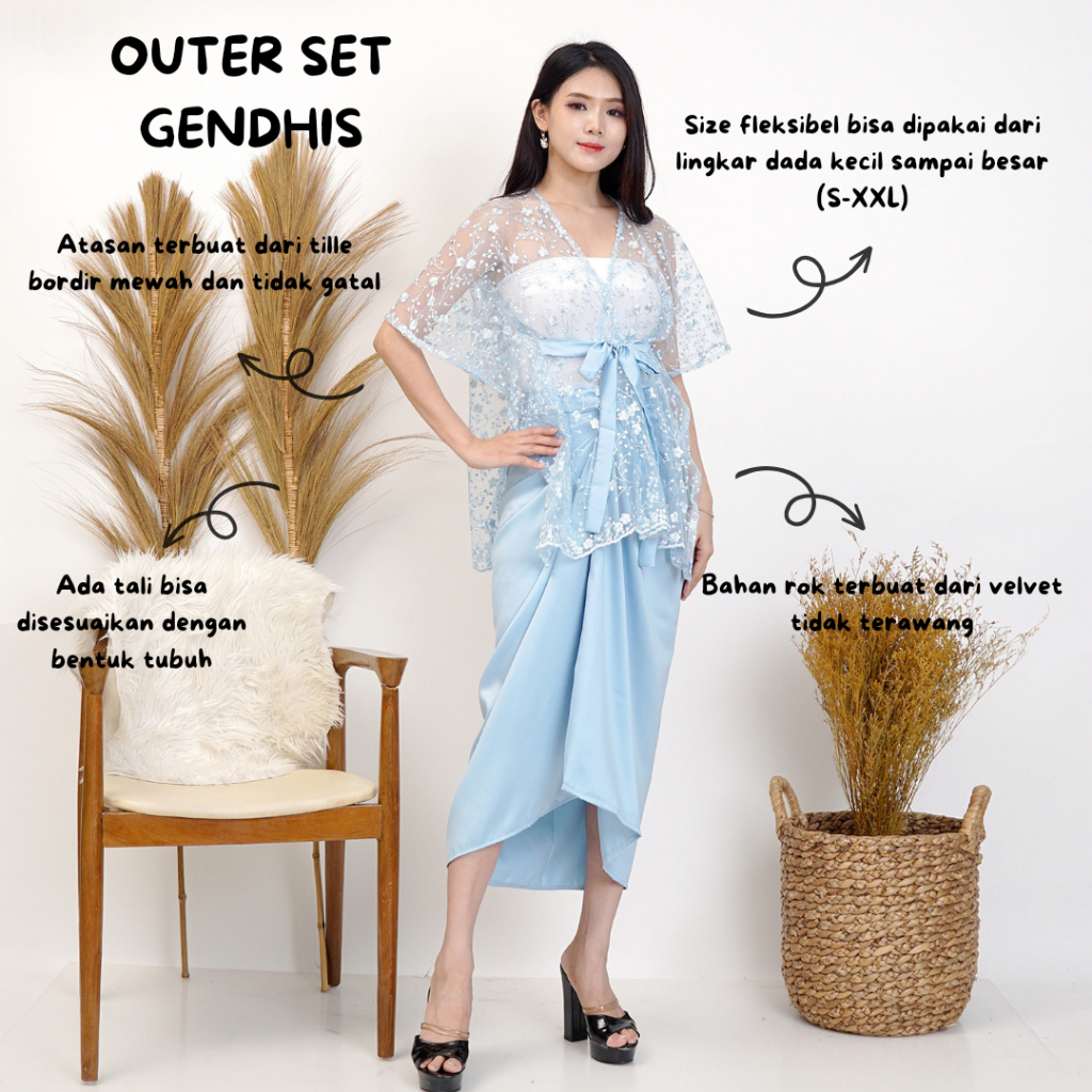 Jual KEBAYA OUTER GENDHIS KEBAYA SET OUTER DAN ROK LILIT | Shopee Indonesia