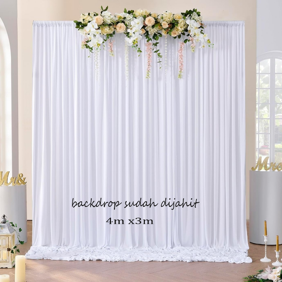 Jual Backdrop Background Polos Untuk Dekorasi Pesta Hyget Ukuran 4meter