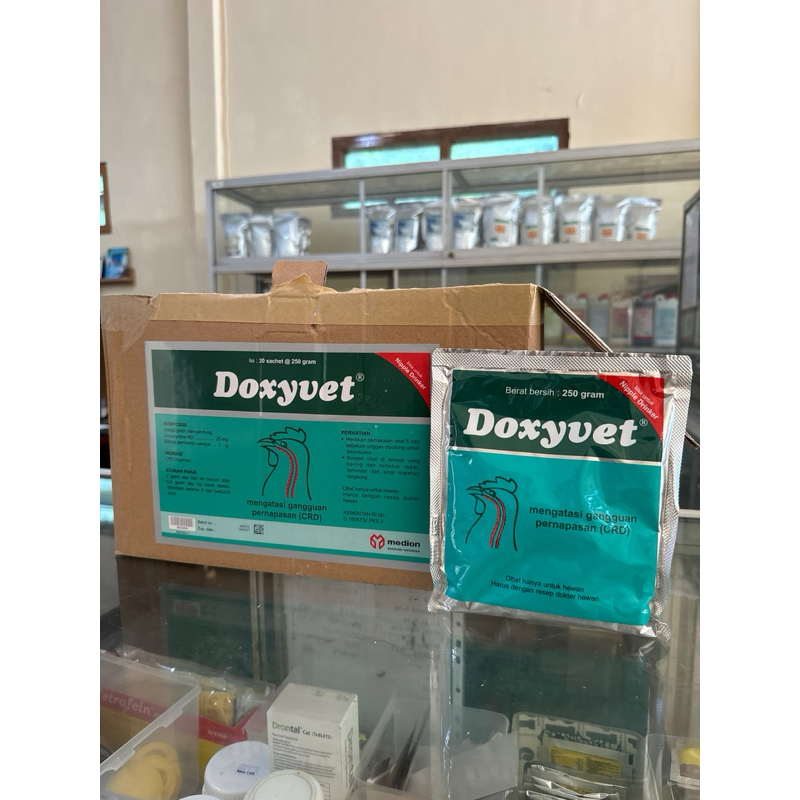 Jual DOXYVET 250 gram MEDION Mengatasi Gangguan Pernafasan CRD Unggas ...