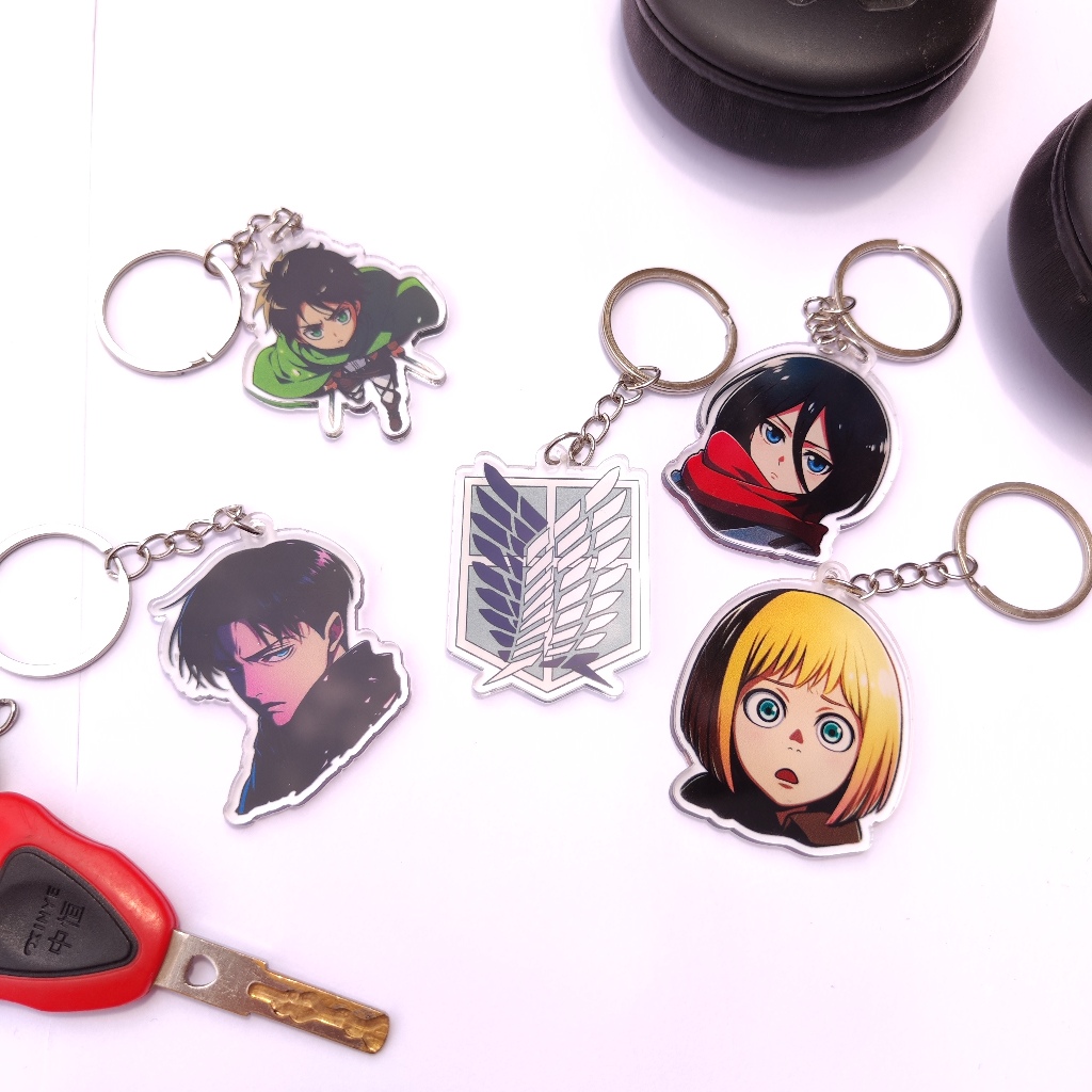 Jual FEELIO - Gantungan Kunci Acrylic 3mm Anime Attack on Titan ...