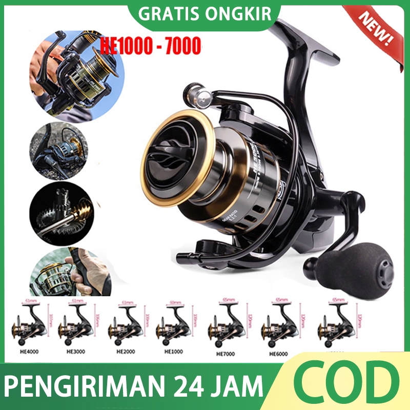 Jual 【Stok lokal】MANEX Fishing Reel Mesin Pancing HE1000-7000 Series Drag  30kg Metal Spinning Wheel Fishing Rod Reels Ril Pancing Promo Cuci Gudang  Pul Besi Murah Fishing Reel Drag 10kg 5.2: 1 High