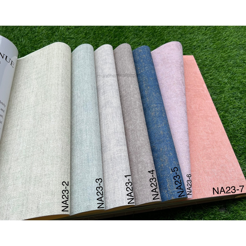Jual Wallpaper Dinding Polos Abstrak Acian Hijau Sage Navy Ungu Peach