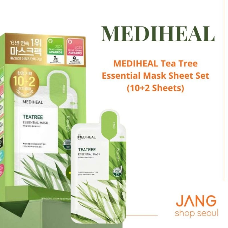 Jual Mediheal Tea Tree Essential Mask Sheet set (10+2 sheet) Shopee Indonesia