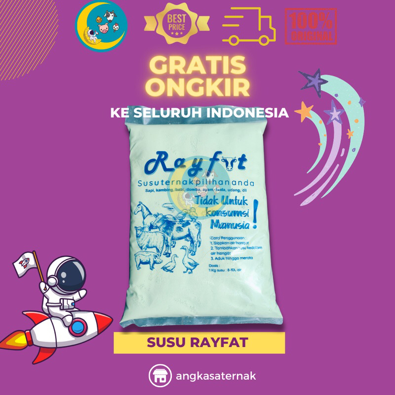 Jual Rayfat @1kg - Susu Ternak Untuk Susu Pedet, Susu Cempe, Susu Babi ...