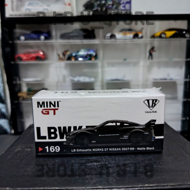 Jual Mini GT 169 Nissan R35 Lbwk Matte Black | Shopee Indonesia