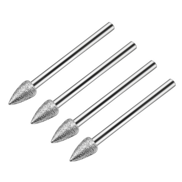 Jual 20Pcs Shank Diamond Grinding Burr Drill Bits Sets Mata Bor - For ...