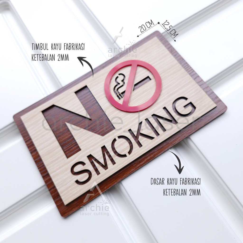 Jual Sign No Smoking / Papan Tanda Dilarang Merokok | Shopee Indonesia