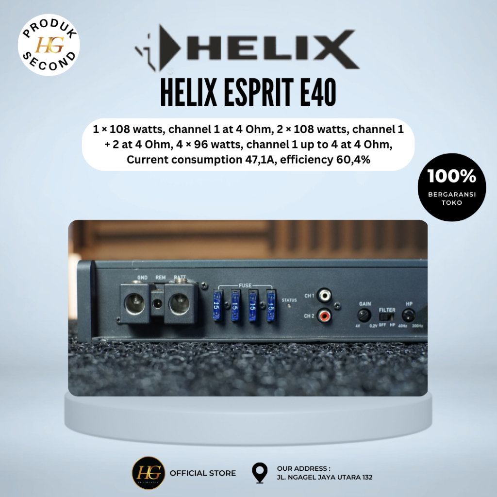 HELIX E40 4チャンネルアンプ