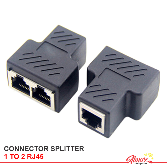 Jual RJ45 LAN Ethernet Network Connector Splitter 1 to 2 | Shopee Indonesia