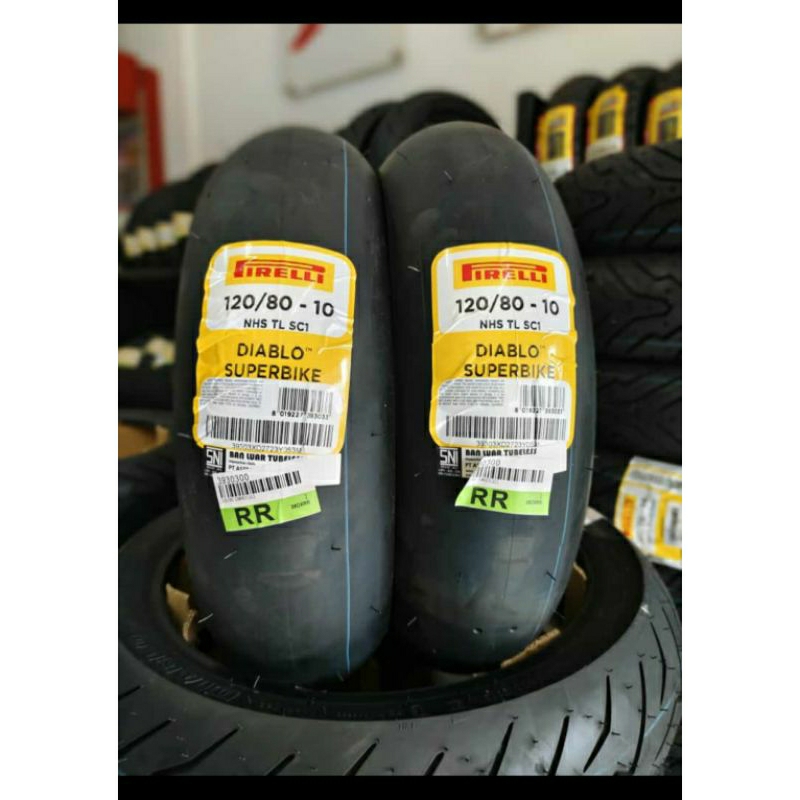 Jual BAN SLICK Pirelli Diablo Superbike 120/8010 (Original) Shopee