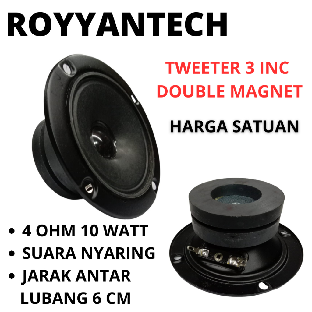 Jual TWEETER SPEAKER BULAT 3 INC DOUBLE MAGNET | Shopee Indonesia