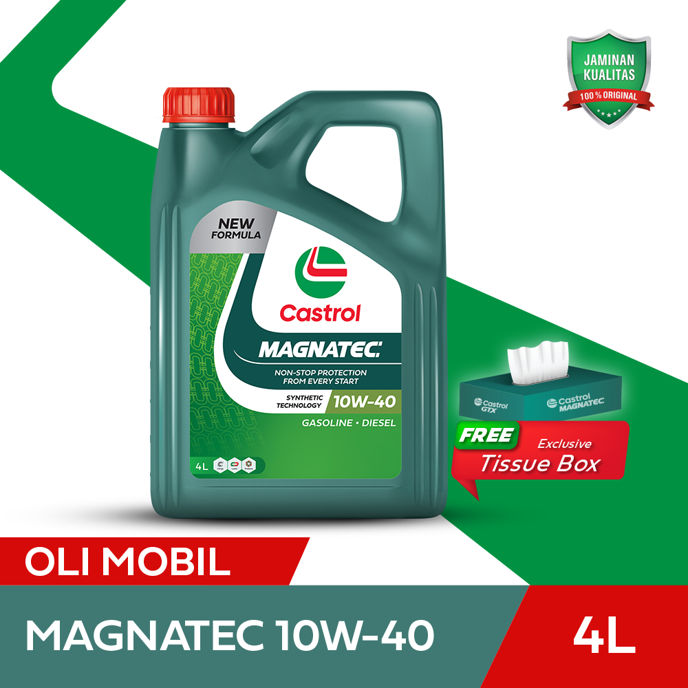 Jual Oli Mesin Mobil Castrol MAGNATEC 10W-40 (4L) | Shopee Indonesia