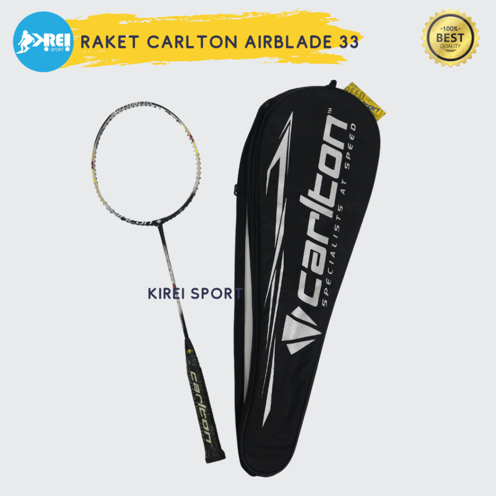 Jual Raket Badminton/Raket Bulutangkis Carlton Airblade 33 Original ...