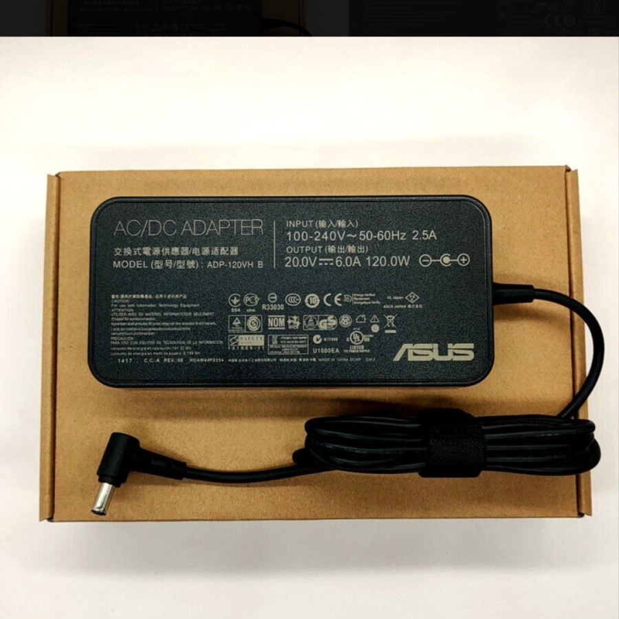 Jual Adaptor Charger Laptop Asus Adp 120vh B 20v 6a 120w Original Shopee Indonesia 8503