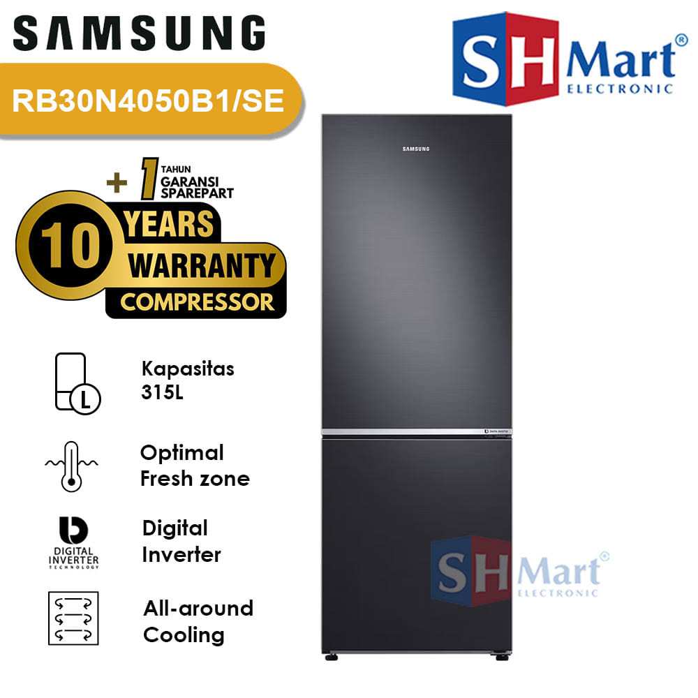Jual KULKAS SAMSUNG 2 PINTU RB30N4050B1 RB30N BOTTOM FREEZER KAPASITAS