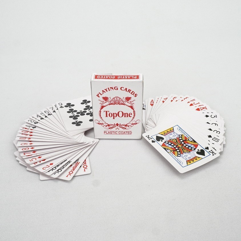 Jual COD MJ77 Kartu Remi Top OnePlastic Coated Playing Card / Kartu