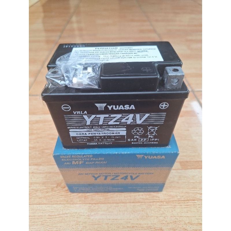 Jual AKI YUASA YTZ4V / MIO / GEAR / FINNO / VIXION / BEAT / SUPRA X