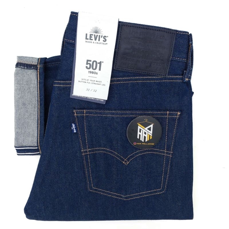 Levi 's Made Crafted 501 Raw Denim Rigid Selvedge Jeans