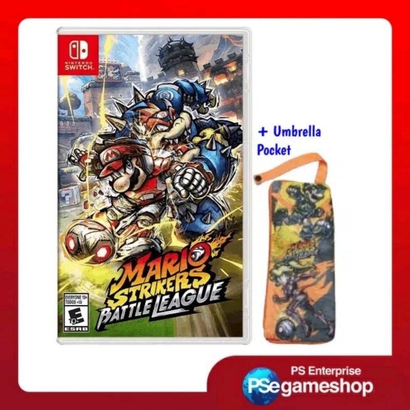 Jual Switch Mario Strikers : Battle League + umbrella pocket (English ...