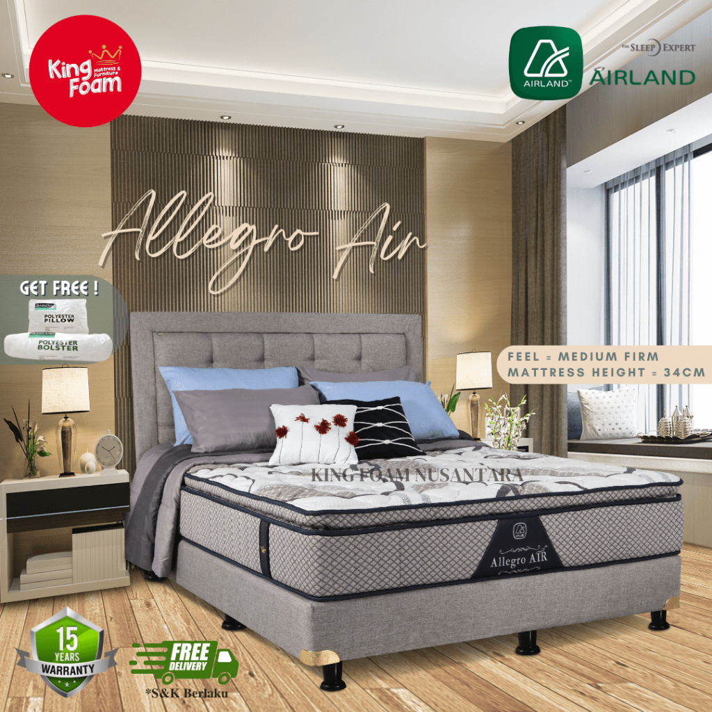 Jual Airland Allegro Air Semua Ukuran Kasur Springbed (Full SET) HB