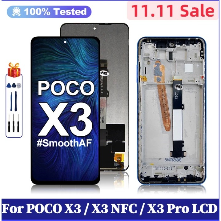 Jual OEM For Xiaomi POCO X 3 LCD Display Touch Screen Digitizer ...