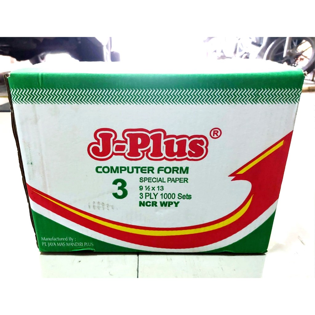 Jual Continuous form J Plus JPLUS 9,5 x 13 UTUH 3ply WPY rangkap 3 ...