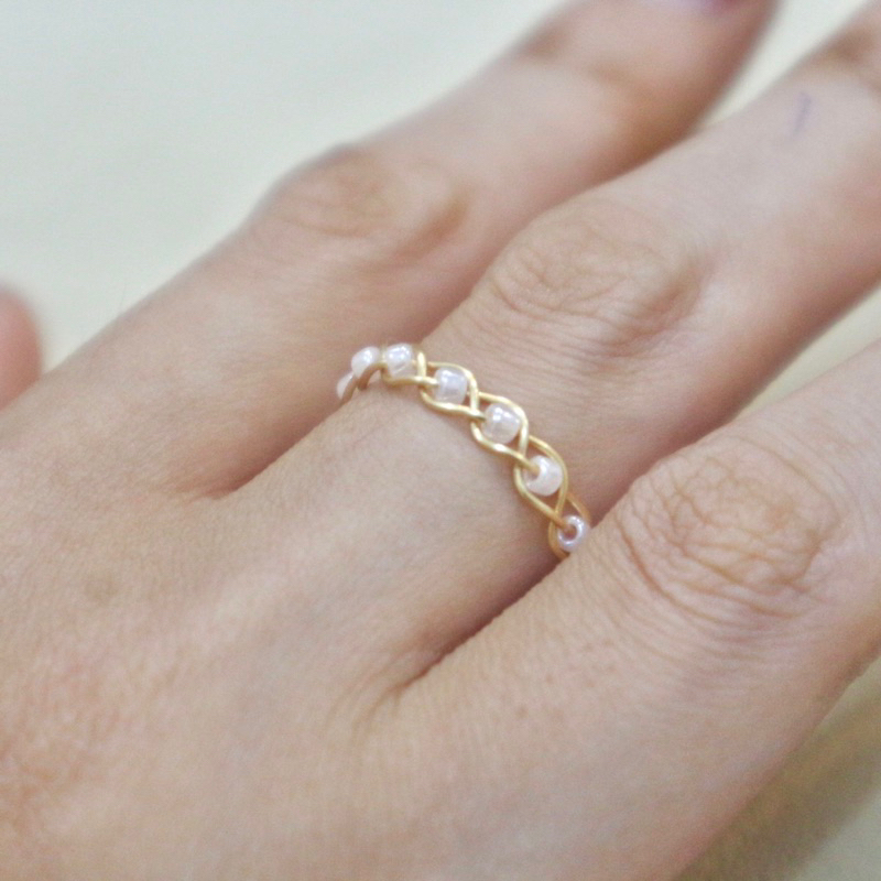 Jual sae-braided wire rings (cincin manik aesthetic) | Shopee Indonesia