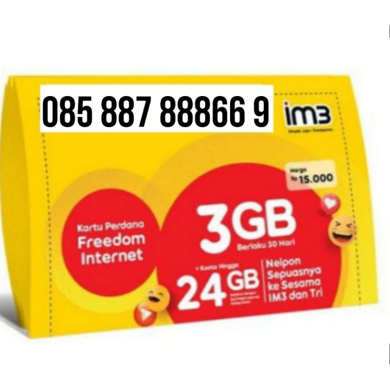 Jual kartu perdana cantik IM3 spesial edition 11 digit | Shopee Indonesia
