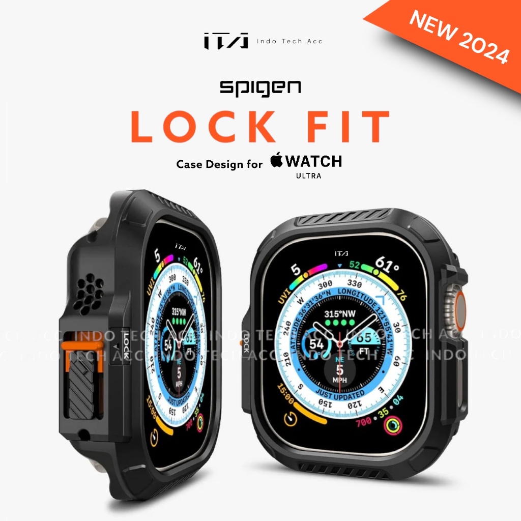 Jual Case Apple Watch Ultra 1 / Ultra 2 Size 49mm Bumper Spigen Lock
