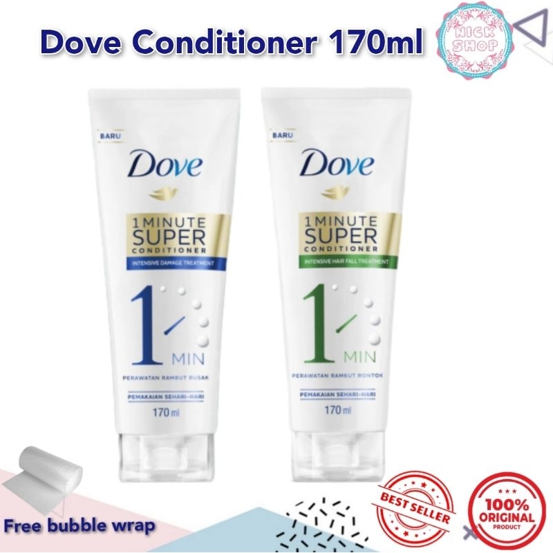 Jual [TERMURAH] Dove 1 Minute Super Conditioner Rambut Rontok / Rusak