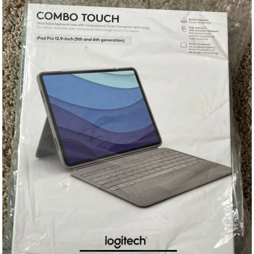 Logitech Combo Touch iPad Pro 12.9-inch (5th, 6th gen - buy 2021, 2022) KeyboardCas