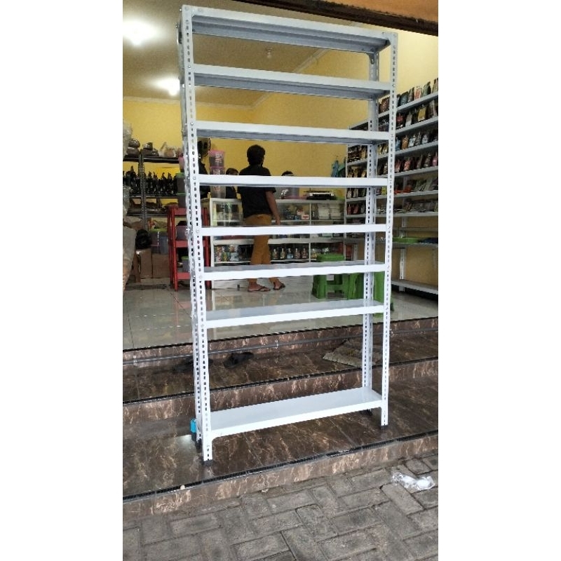 Jual rak besi siku P 100 30 200 susun 7 | Shopee Indonesia