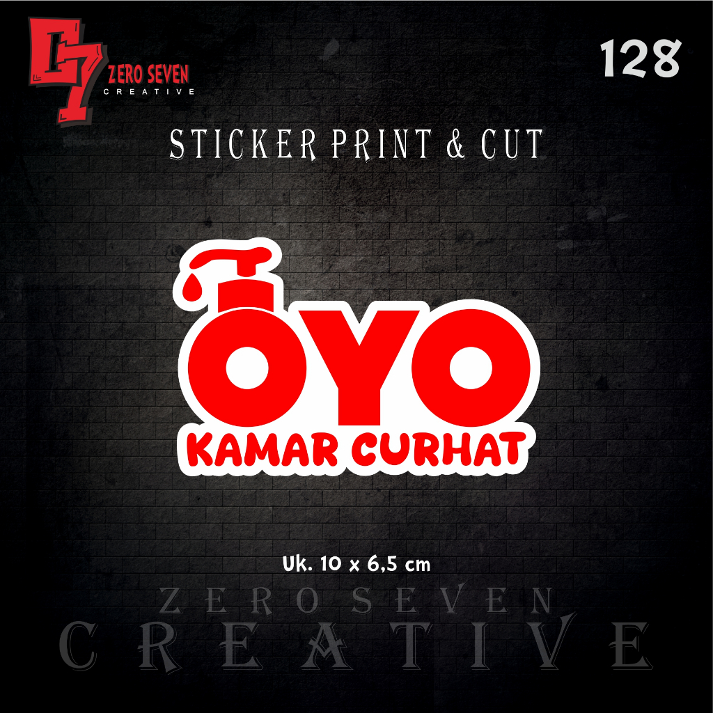 Jual STIKER OYO KAWAN CURHAT VYNIL ANTI AIR PRINT & CUT | Shopee Indonesia