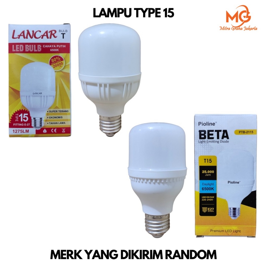 Jual Lampu Led Kapsul Bohlam Led Tabung Bolam Bulb Bulp Putih 15 Watt 15w Mgj Shopee Indonesia 3102