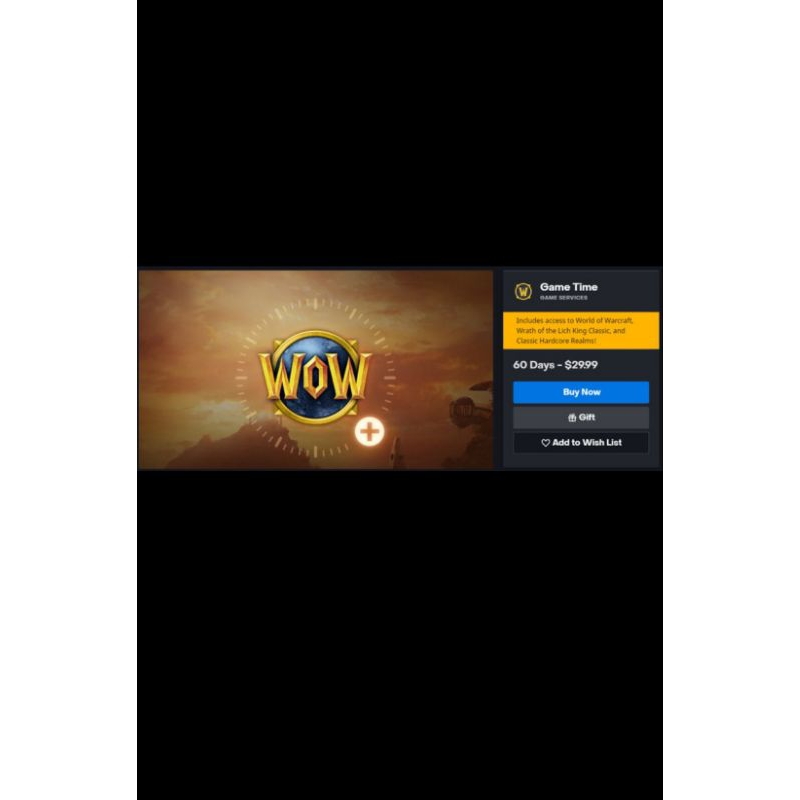 Jual game time world Of Warcraft 60 days official blizzard | Shopee ...