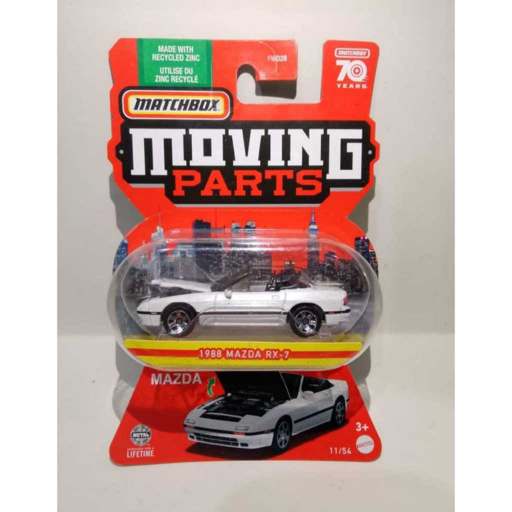 Jual matchbox premium 1988 mazda rx 7 rx7 putih open kap mesin | Shopee ...